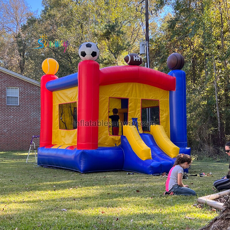 Inflatable bouncy castles